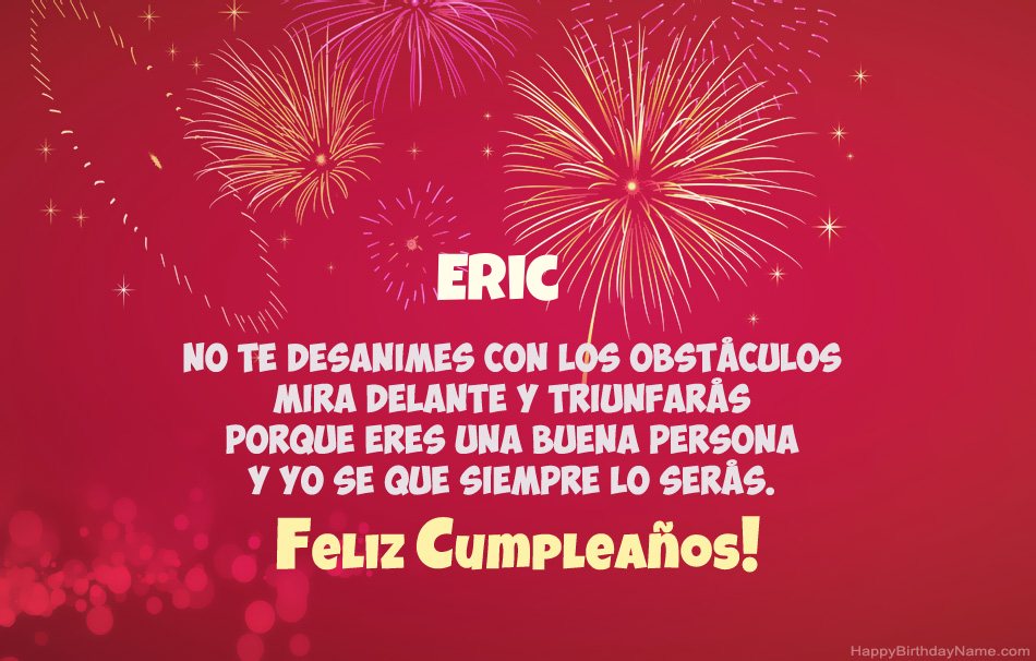 Feliz cumpleaños Eric, hermosos poemas Feliz cumpleaños Eric, hermosos poemas