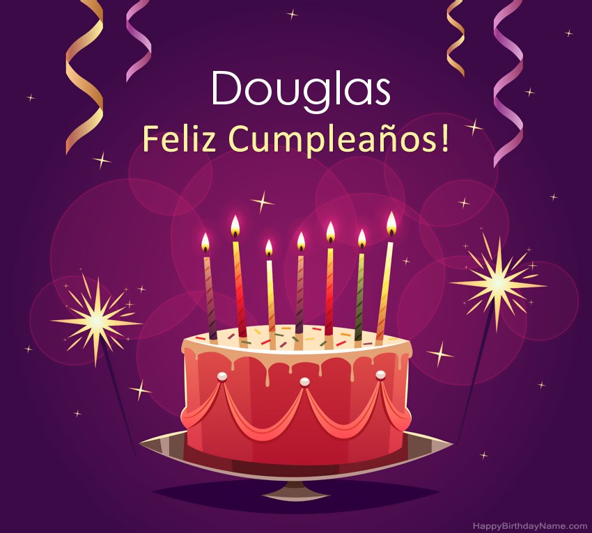 Saludos graciosos para feliz cumpleaños Douglas fotos