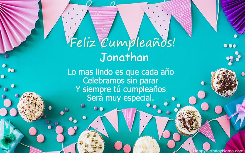 Feliz cumpleaños Jonathan, bellas imágenes