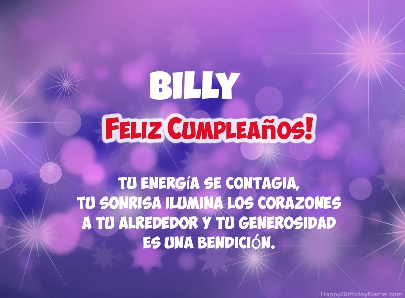 Hermosas imágenes para el feliz cumpleaños de Billy Hermosas imágenes para el feliz cumpleaños de Billy