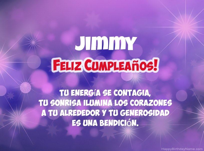 Hermosas imágenes para el feliz cumpleaños de Jimmy