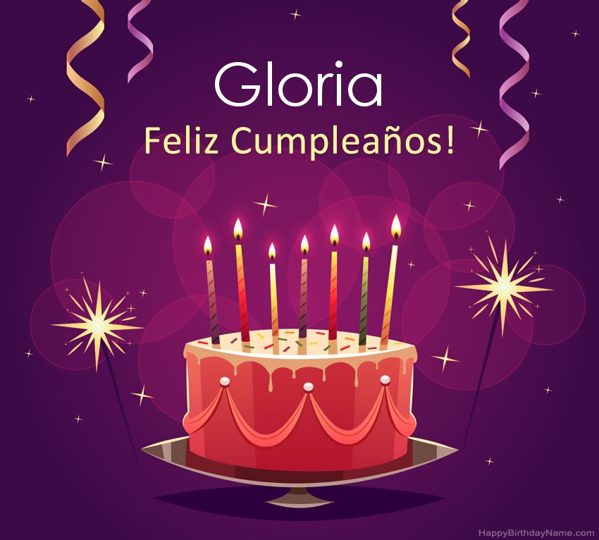 Saludos graciosos para feliz cumpleaños Gloria fotos Saludos graciosos para feliz cumpleaños Gloria fotos