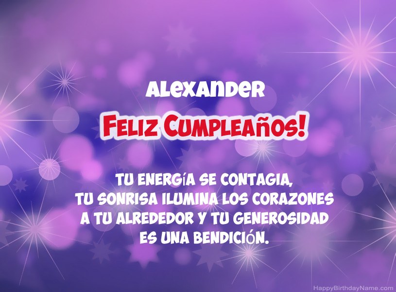 Hermosas imágenes para el feliz cumpleaños de Alexander