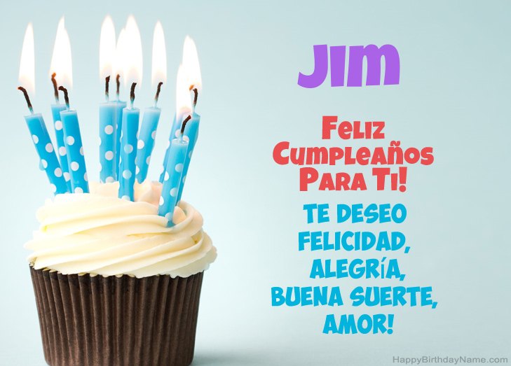 Felicitaciones por el feliz cumpleaños de Jim