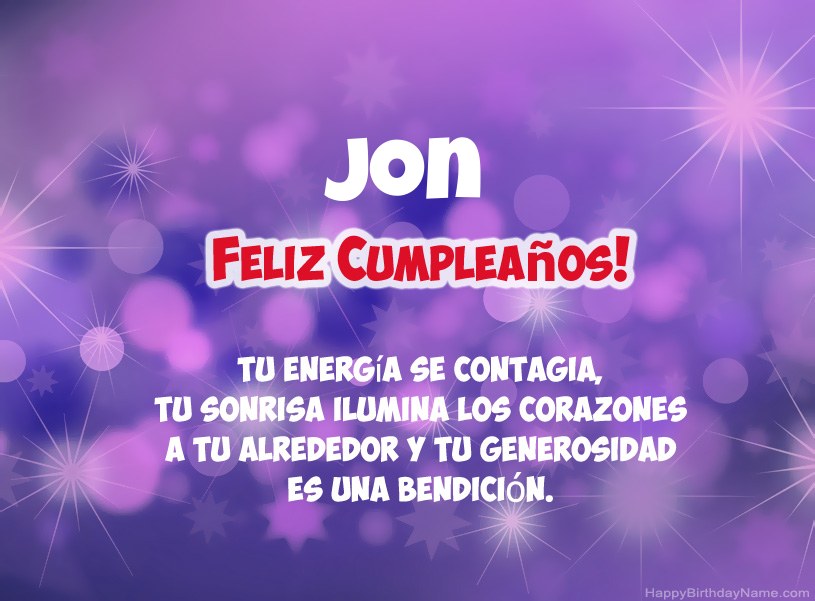 Hermosas imágenes para el feliz cumpleaños de Jon Hermosas imágenes para el feliz cumpleaños de Jon