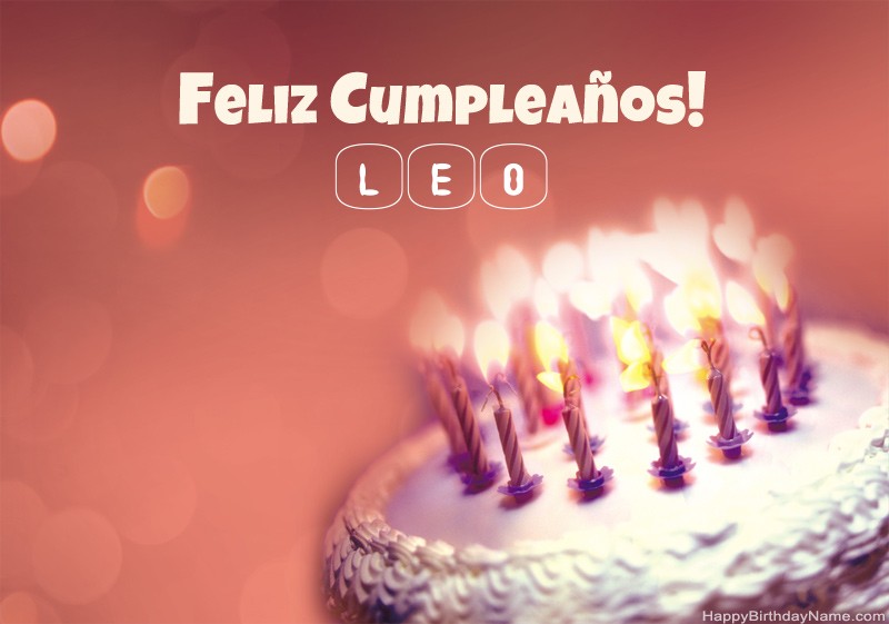 Feliz Cumpleaños Para Ti Leo imágenes
