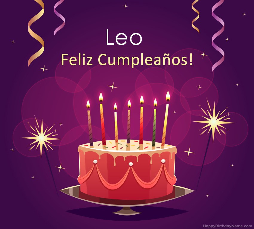 Saludos graciosos para feliz cumpleaños Leo fotos