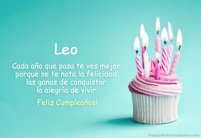 Descargar imagen para Feliz cumpleaños Leo