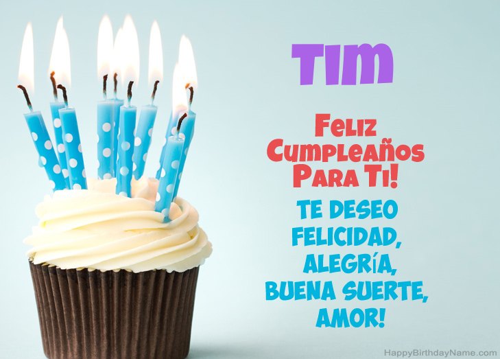 Felicitaciones por el feliz cumpleaños de Tim Felicitaciones por el feliz cumpleaños de Tim