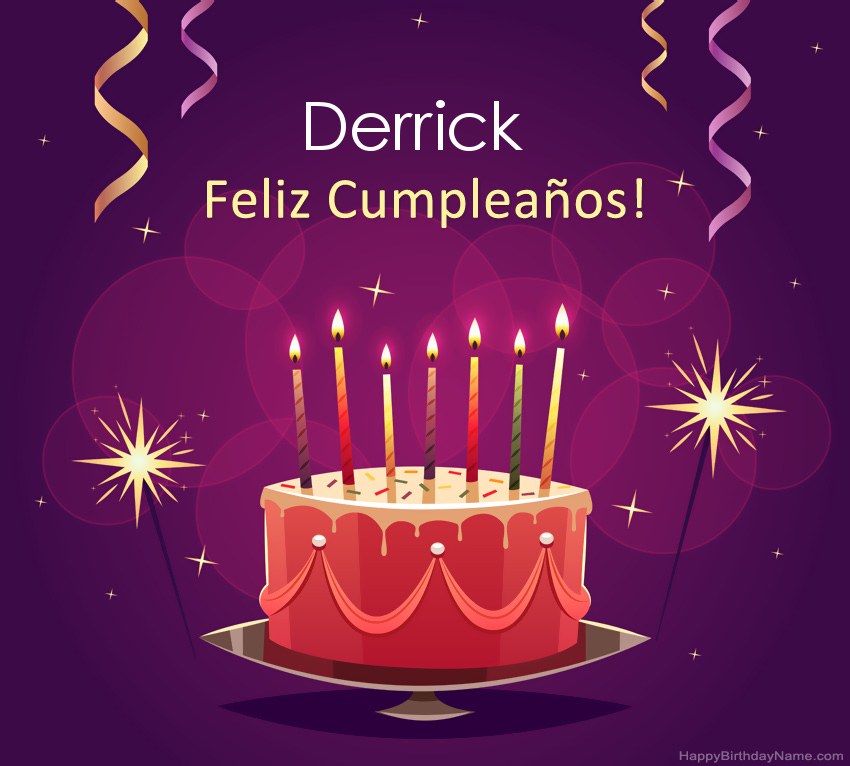 Saludos graciosos para feliz cumpleaños Derrick fotos