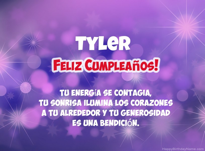 Hermosas imágenes para el feliz cumpleaños de Tyler