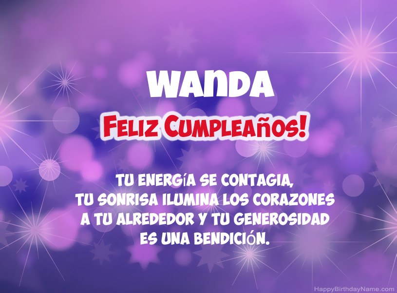 Hermosas imágenes para el feliz cumpleaños de Wanda Hermosas imágenes para el feliz cumpleaños de Wanda