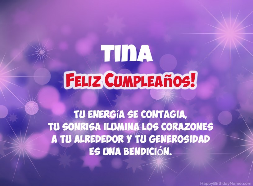 Hermosas imágenes para el feliz cumpleaños de Tina Hermosas imágenes para el feliz cumpleaños de Tina