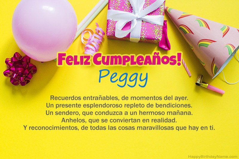Feliz cumpleaños Peggy en prosa Feliz cumpleaños Peggy en prosa