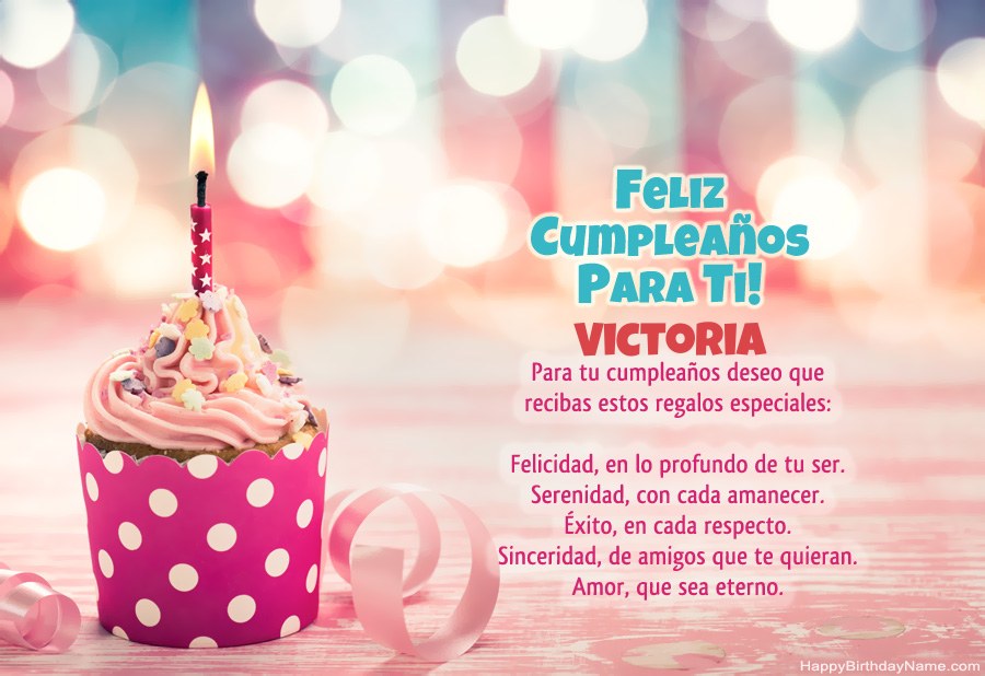 Descargar Happy Birthday card Victoria gratis