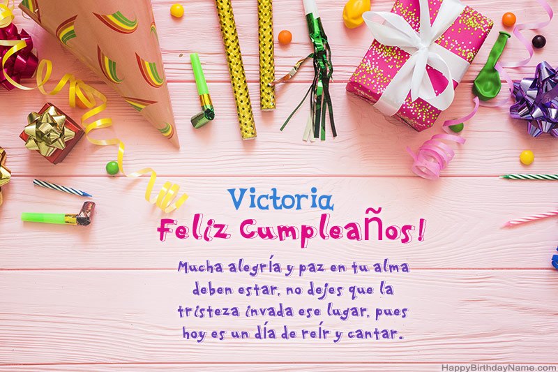 Descargar Happy Birthday card Victoria gratis