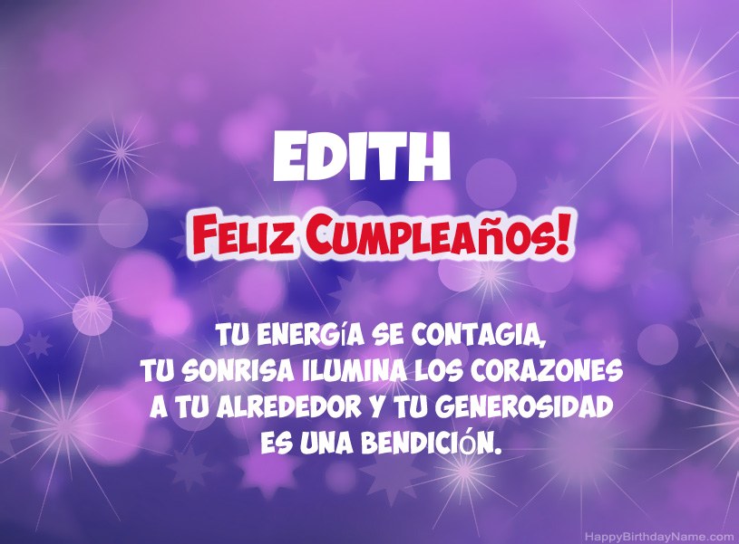Hermosas imágenes para el feliz cumpleaños de Edith Hermosas imágenes para el feliz cumpleaños de Edith
