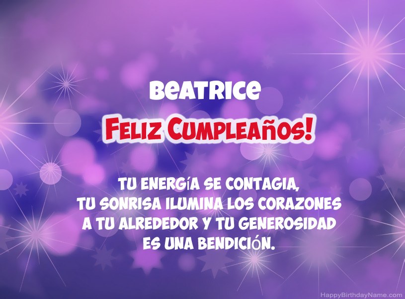 Hermosas imágenes para el feliz cumpleaños de Beatrice Hermosas imágenes para el feliz cumpleaños de Beatrice