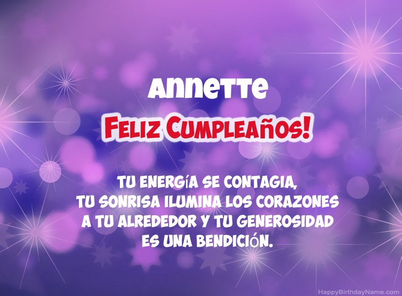 Hermosas imágenes para el feliz cumpleaños de Annette Hermosas imágenes para el feliz cumpleaños de Annette