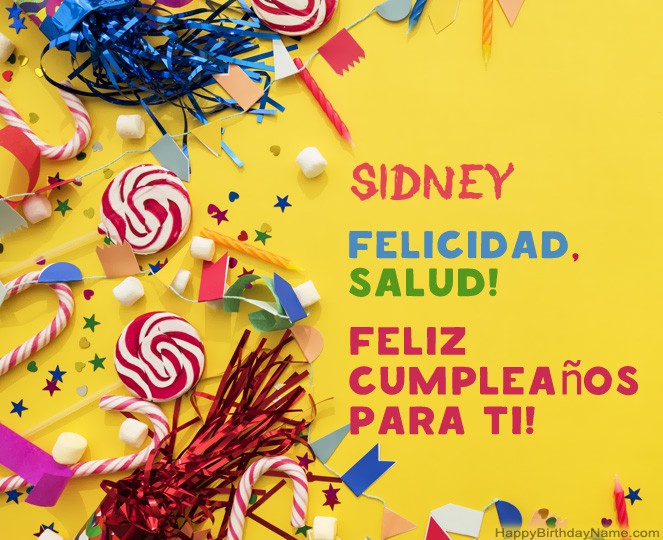 Feliz Cumpleaños Sidney fotos Feliz Cumpleaños Sidney fotos