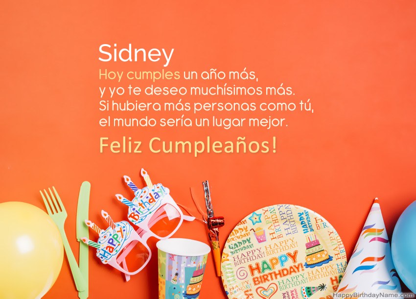 Tarjetas de feliz cumpleaños para Sidney Tarjetas de feliz cumpleaños para Sidney