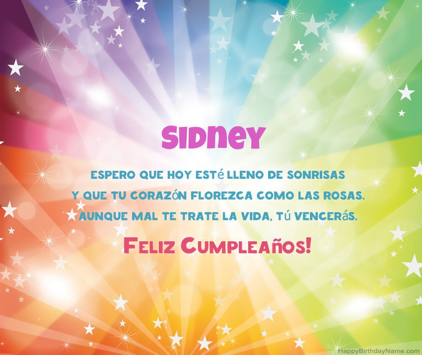 Hermosas tarjetas de feliz cumpleaños para Sidney Hermosas tarjetas de feliz cumpleaños para Sidney