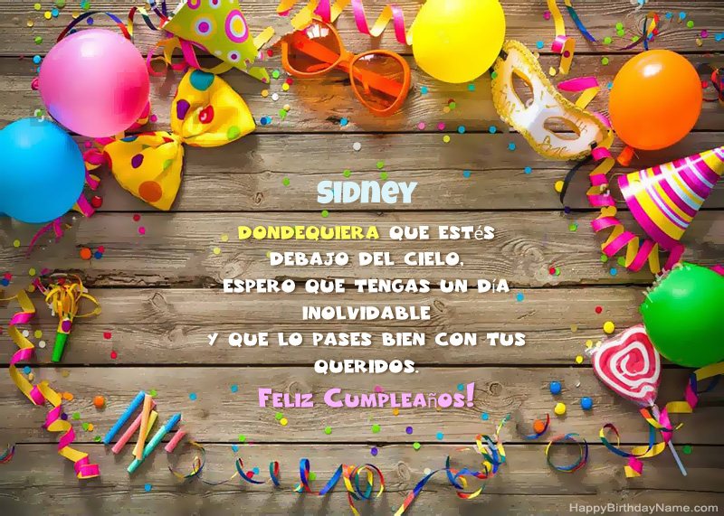 Feliz cumpleaños Sidney photo Feliz cumpleaños Sidney photo