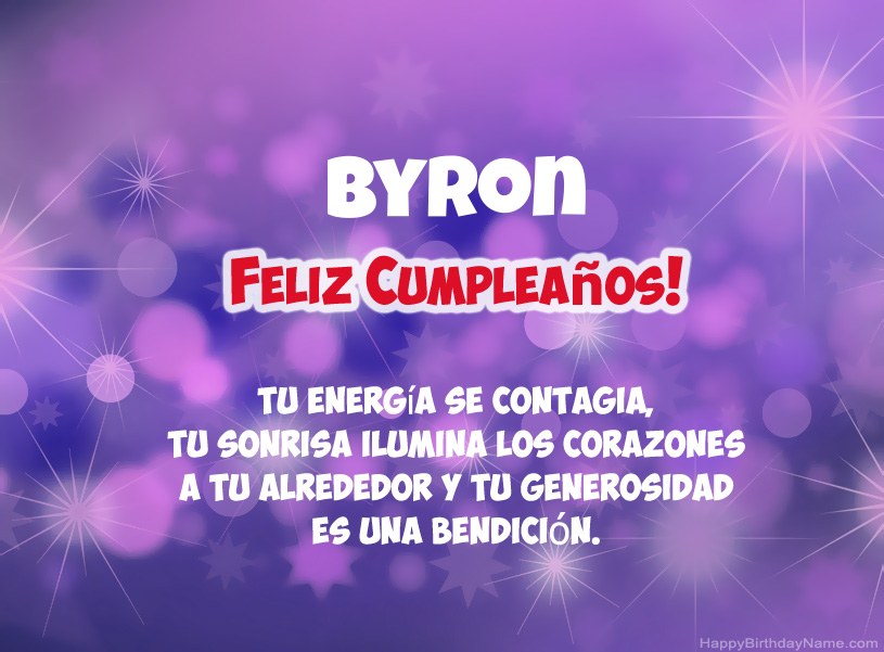 Hermosas imágenes para el feliz cumpleaños de Byron Hermosas imágenes para el feliz cumpleaños de Byron