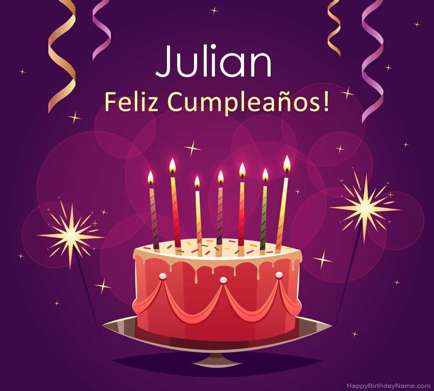 Saludos graciosos para feliz cumpleaños Julian fotos