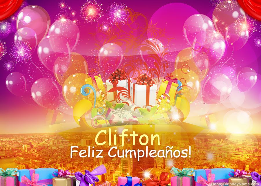 Fotos graciosas feliz cumpleaños Clifton