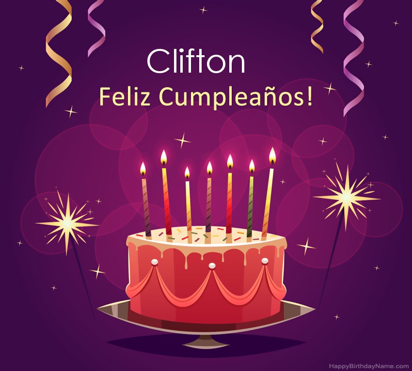 Saludos graciosos para feliz cumpleaños Clifton fotos