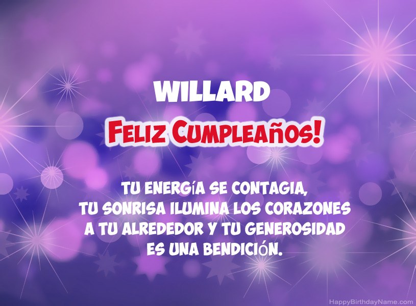 Hermosas imágenes para el feliz cumpleaños de Willard Hermosas imágenes para el feliz cumpleaños de Willard