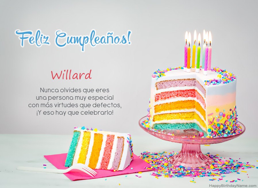 Deseos Willard para feliz cumpleaños Deseos Willard para feliz cumpleaños