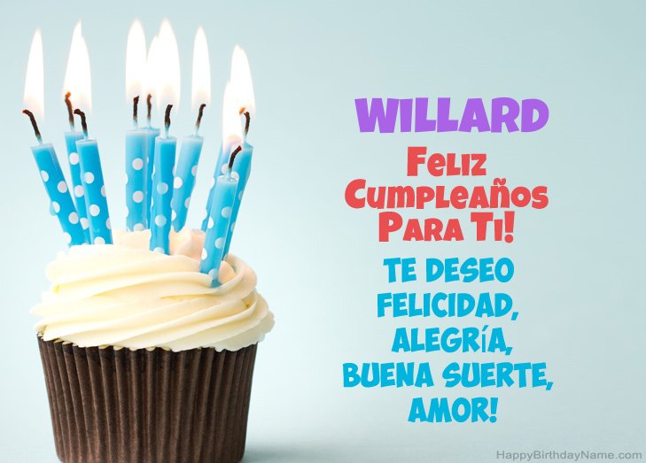 Felicitaciones por el feliz cumpleaños de Willard Felicitaciones por el feliz cumpleaños de Willard