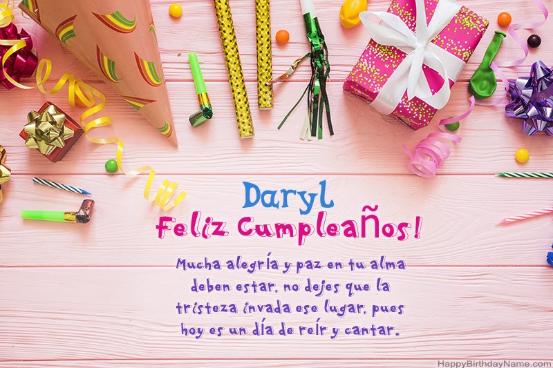 Descargar Happy Birthday card Daryl gratis Descargar Happy Birthday card Daryl gratis
