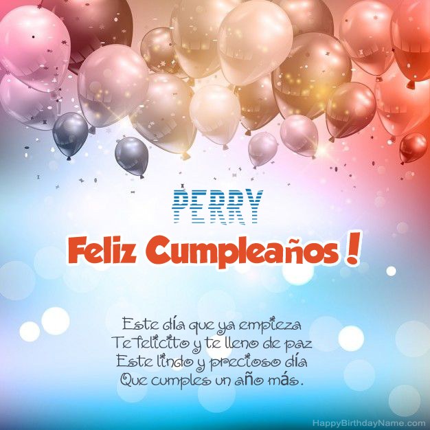Poemas en cumpleaños para Perry Poemas en cumpleaños para Perry