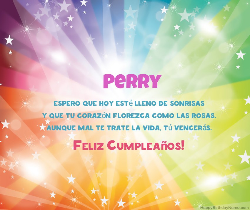 Hermosas tarjetas de feliz cumpleaños para Perry Hermosas tarjetas de feliz cumpleaños para Perry