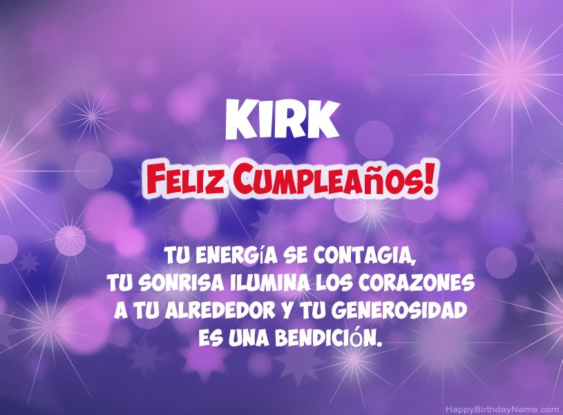Hermosas imágenes para el feliz cumpleaños de Kirk