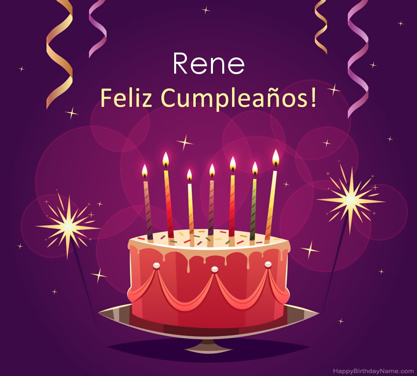 Saludos graciosos para feliz cumpleaños Rene fotos