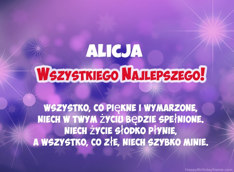 Hermosas imágenes para el feliz cumpleaños de Alicja Hermosas imágenes para el feliz cumpleaños de Alicja