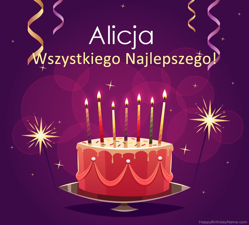 Bilder mit Namen Alicja