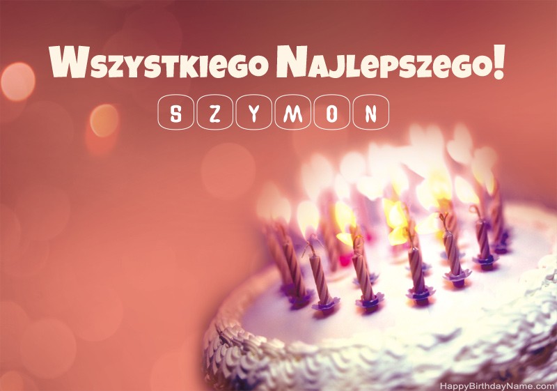 Feliz Cumpleaños Para Ti Szymon imágenes