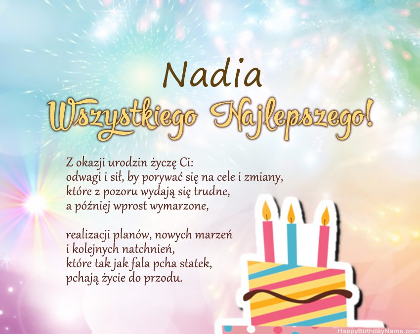 Bilder mit Namen Nadia