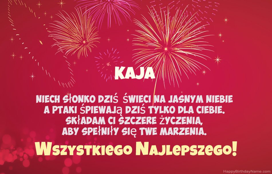 Feliz cumpleaños Kaja, hermosos poemas Feliz cumpleaños Kaja, hermosos poemas