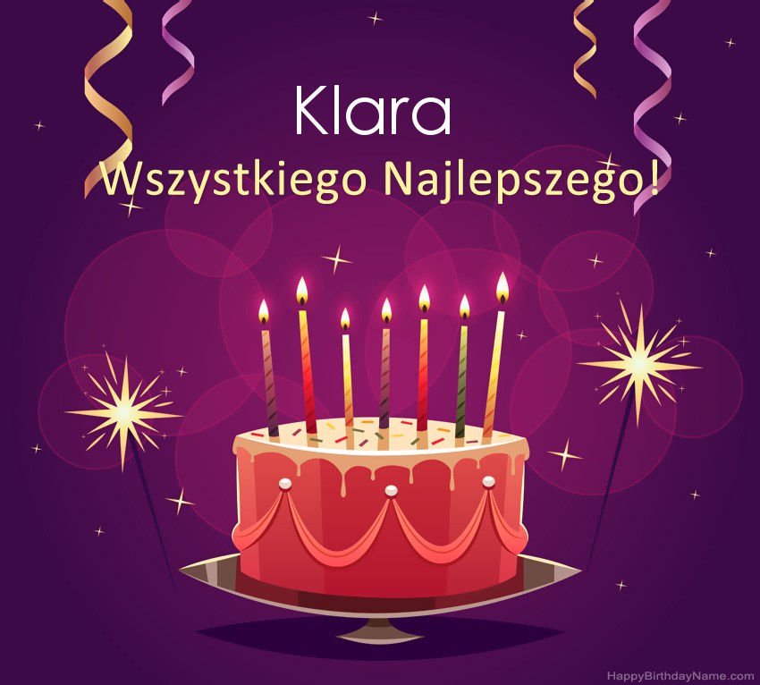 Saludos graciosos para feliz cumpleaños Klara fotos