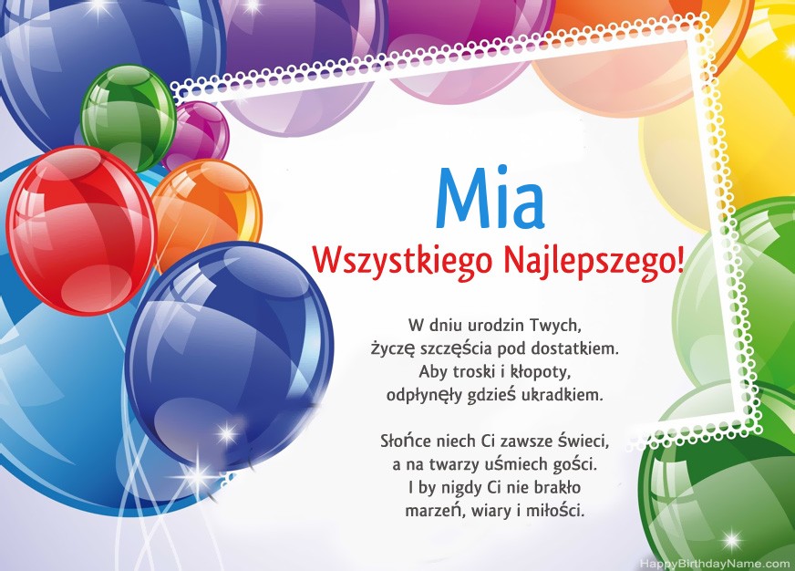 Feliz Cumpleaños Mia!