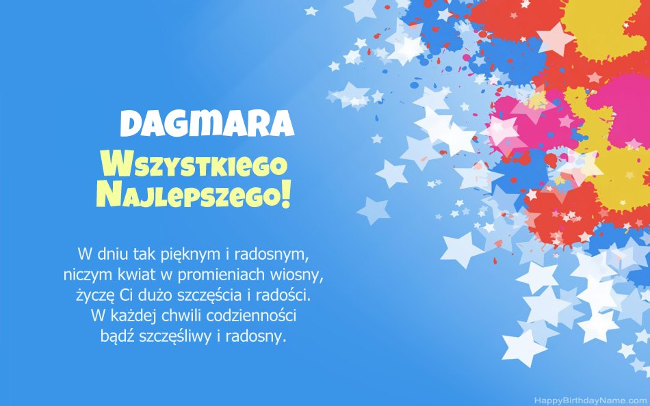 Felicitaciones por el cumpleaños de Dagmara Felicitaciones por el cumpleaños de Dagmara