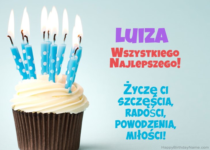 Felicitaciones por el feliz cumpleaños de Luiza Felicitaciones por el feliz cumpleaños de Luiza