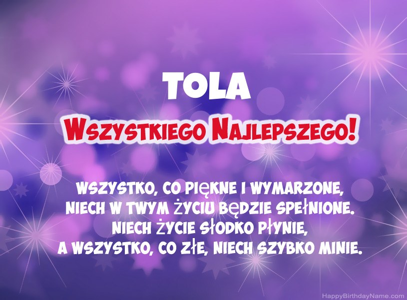 Hermosas imágenes para el feliz cumpleaños de Tola Hermosas imágenes para el feliz cumpleaños de Tola