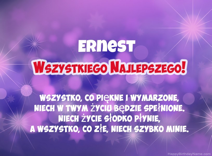 Hermosas imágenes para el feliz cumpleaños de Ernest